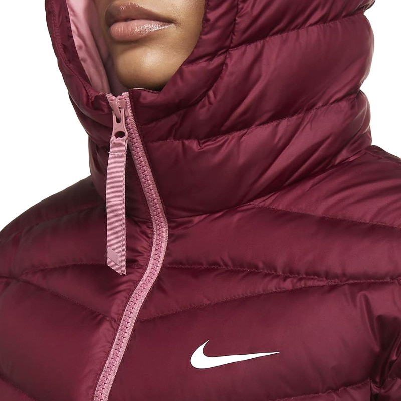 Куртка жіноча Nike W Nsw Wr Lt Wt Dwn Jkt бордова CU5094-638 — фото 4