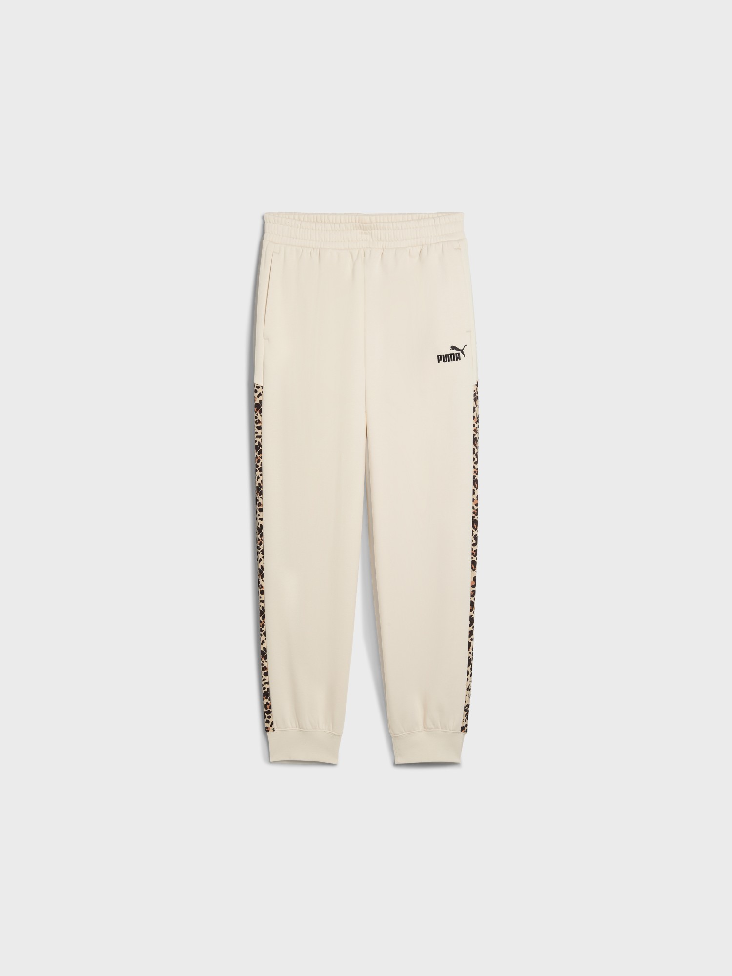 Штани жіночі Puma ESS GRAPHIC Animal Comfort High-Waist Sweatpants FL молочні 68808687 изображение 5