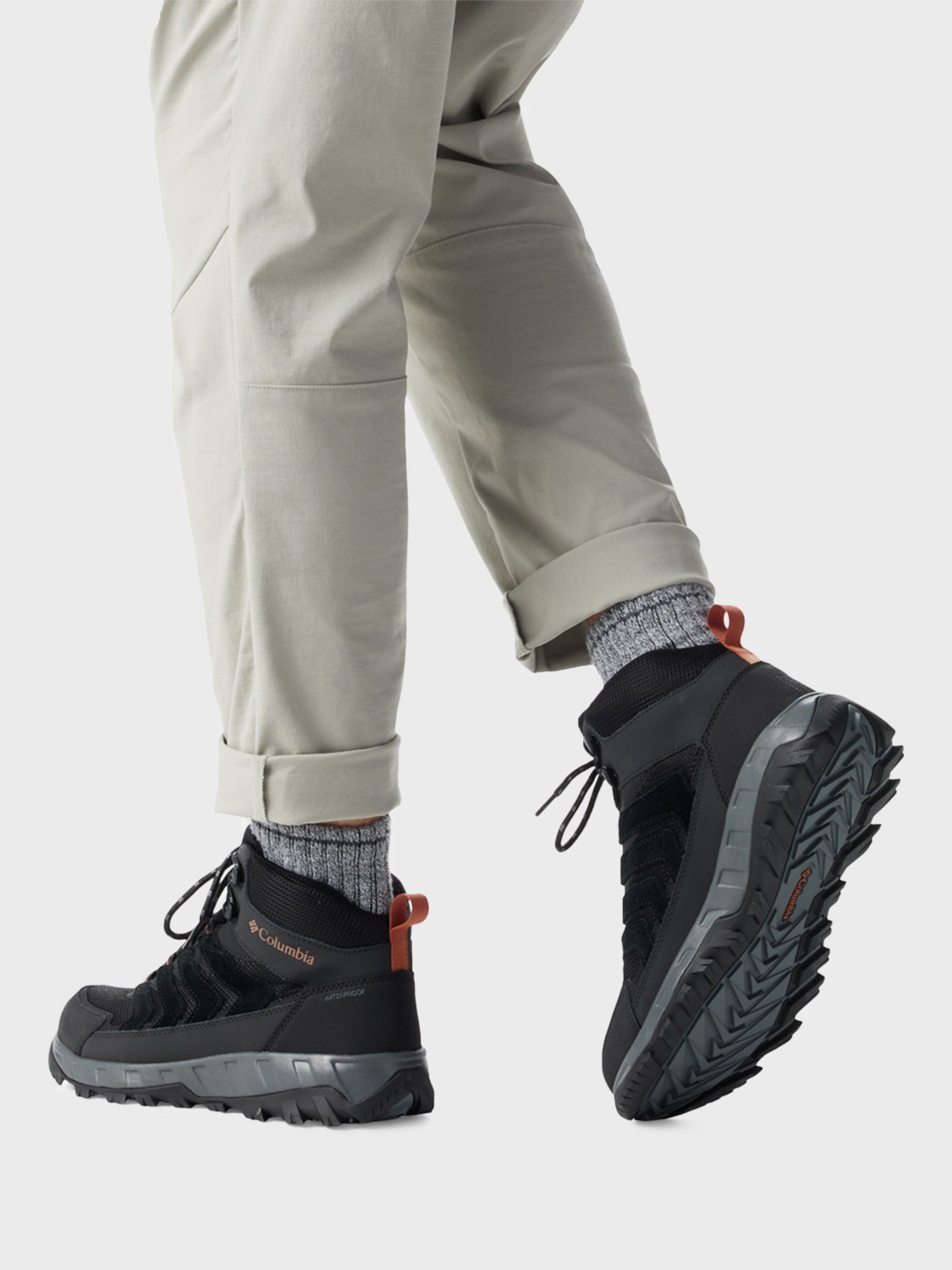 Черевики чоловічі Columbia STRATA TRAIL™ MID WP чорні 2076861-010 изображение 8