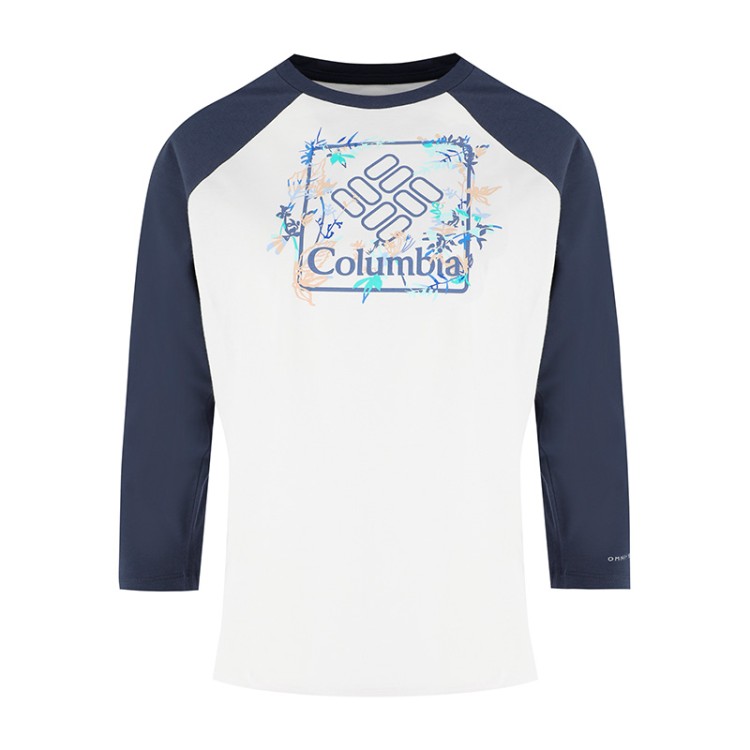 Футболка с длинным рукавом женская Columbia Sun Trek ™ 3/4 Sleeve Tee белая 1931771-101 изображение 1