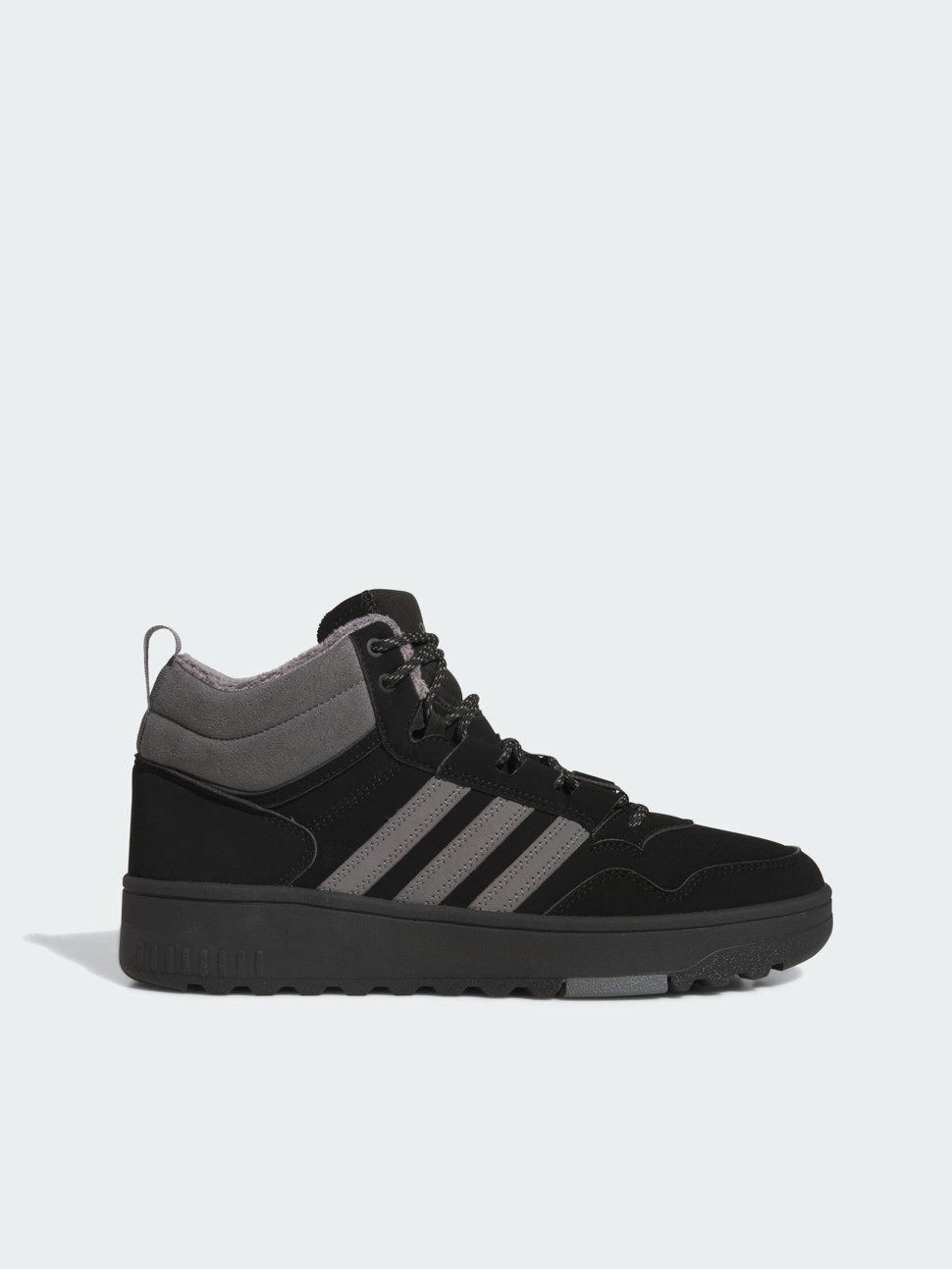 Кроссовки мужские Adidas HOOPS 4.0 MID WINTERIZED черные JQ5361 — фото 2