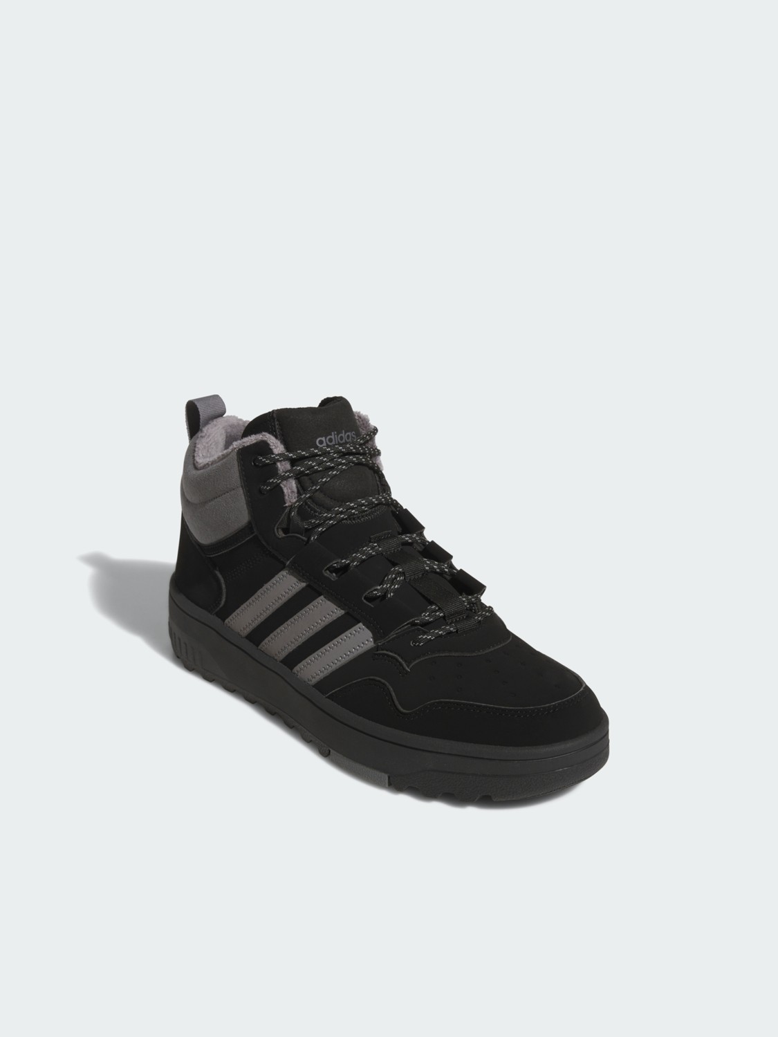 Кроссовки мужские Adidas HOOPS 4.0 MID WINTERIZED черные JQ5361 изображение 3