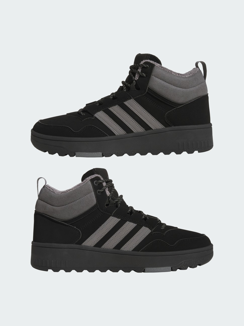 Кроссовки мужские Adidas HOOPS 4.0 MID WINTERIZED черные JQ5361 — фото 10