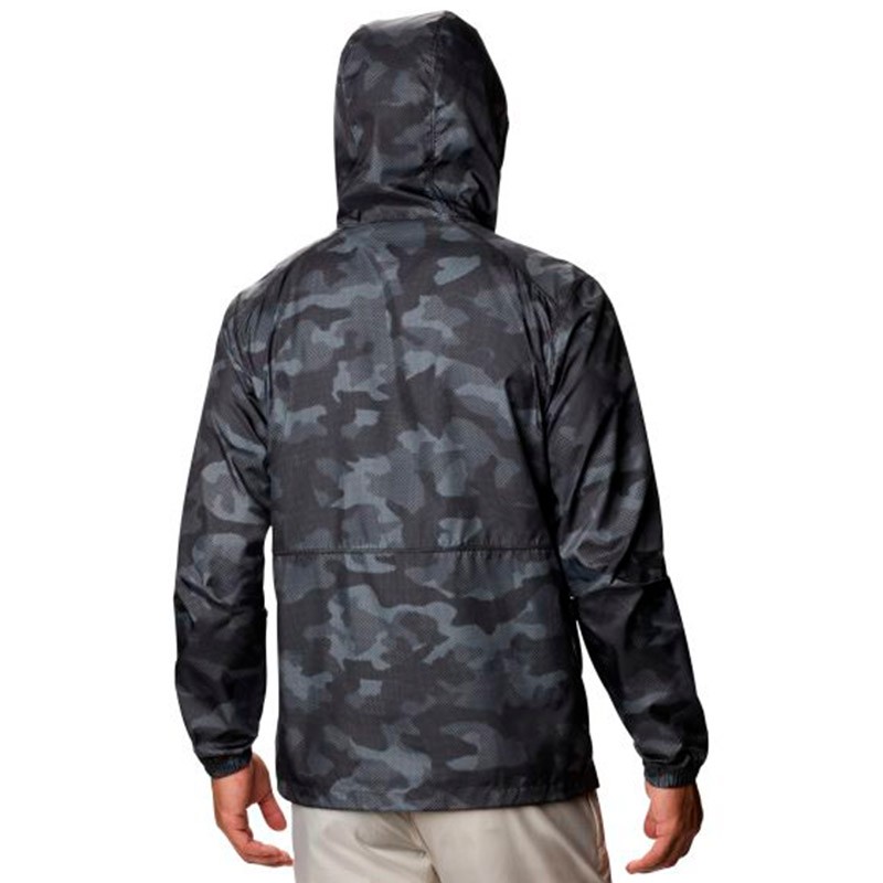 Вітрівка чоловіча Columbia  Flash Forward™ Windbreaker Print чорна 1606803-007 — фото 3