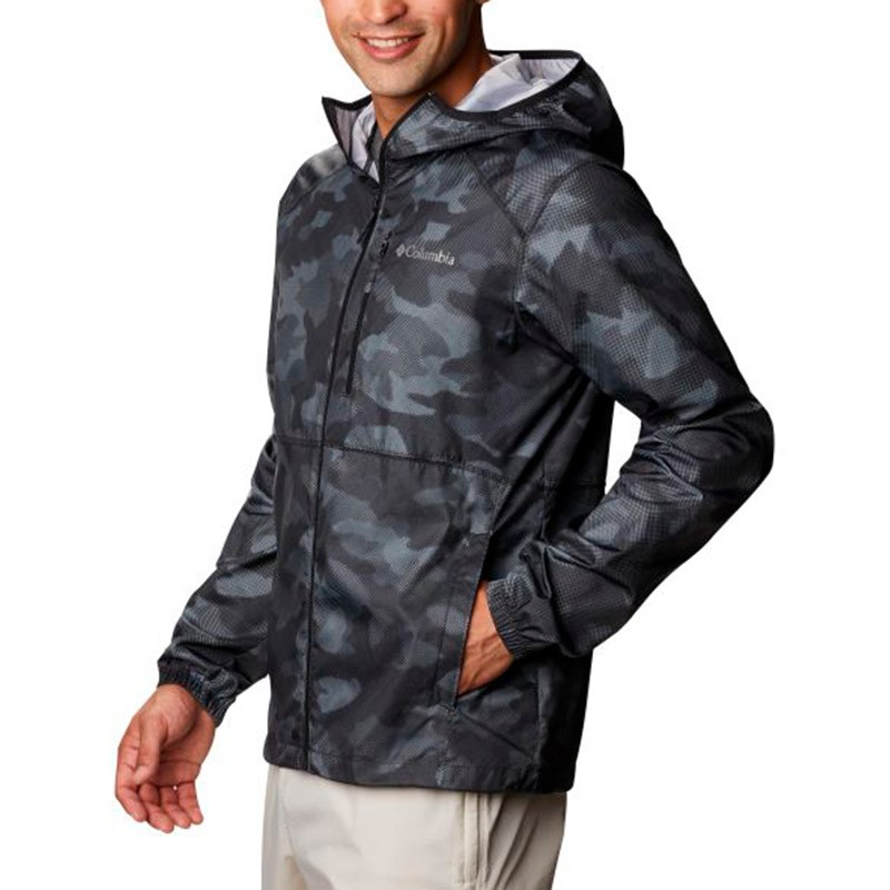 Вітрівка чоловіча Columbia  Flash Forward™ Windbreaker Print чорна 1606803-007 — фото 4