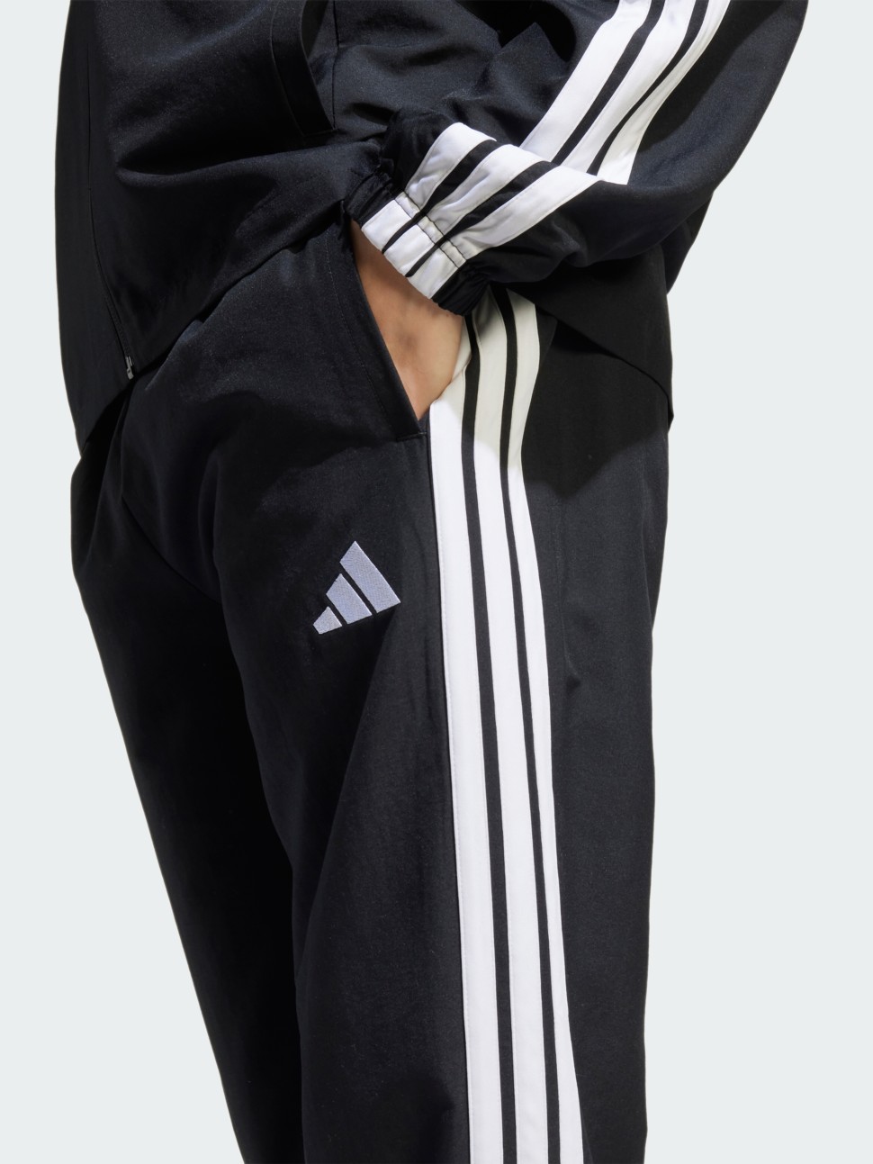 Костюм чоловічий Adidas M 3S WV TT TS чорний JI8849 — фото 6