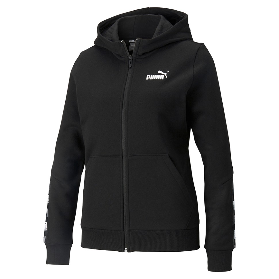 Толстовка женская Puma Puma Power Full-Zip Hoodie черная 58953701 изображение 1