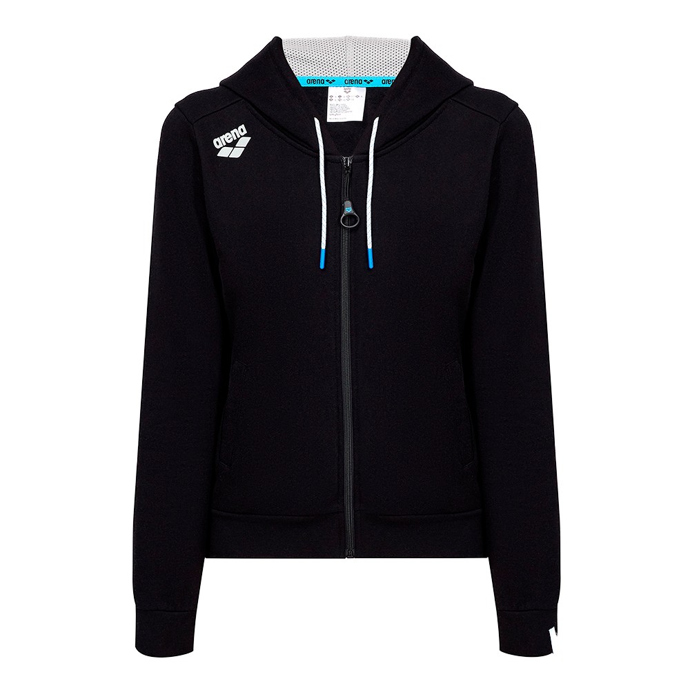 Толстовка жіноча Arena W Te Hooded F/Z Jacket чорна 003849-500  изображение 1