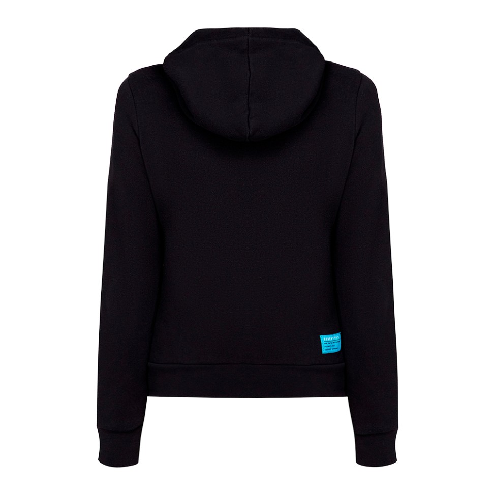 Толстовка жіноча Arena W Te Hooded F/Z Jacket чорна 003849-500  — фото 2