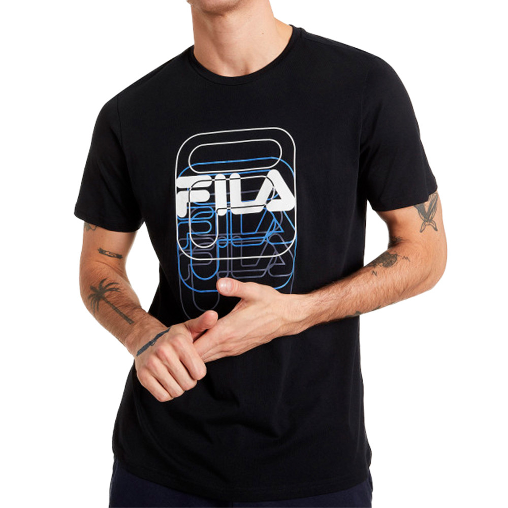 Футболка мужская FILA T-shirt черная 113359-99 изображение 1
