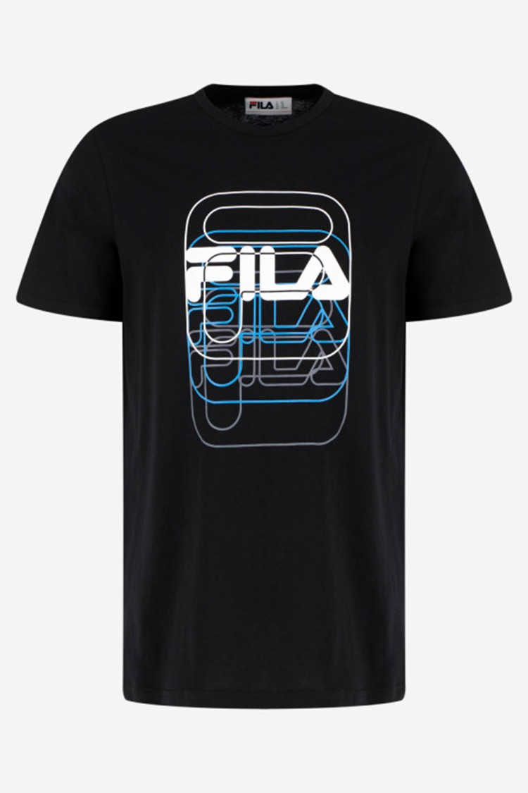 Футболка мужская FILA T-shirt черная 113359-99 изображение 5