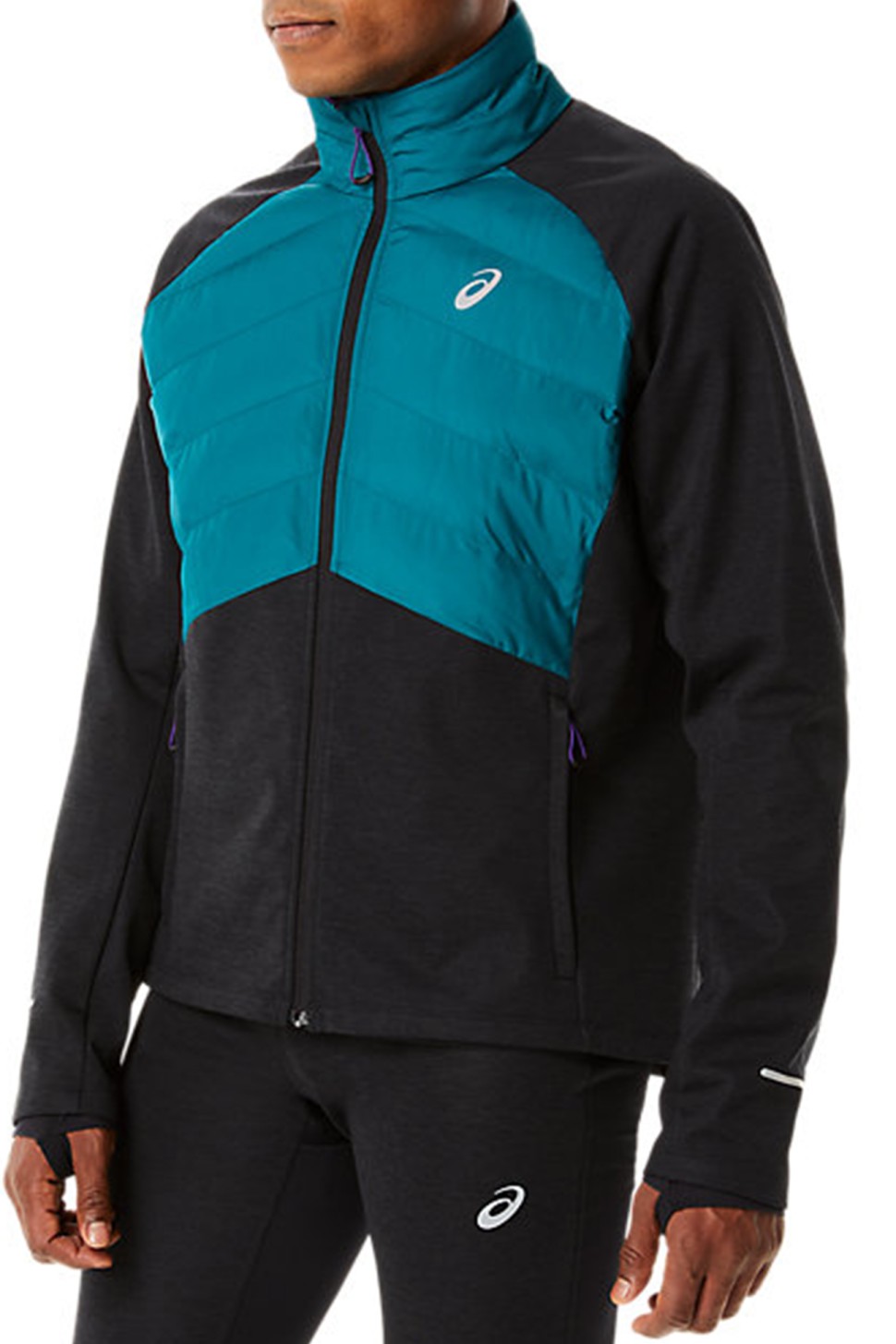 Куртка чоловіча Asics Winter Run Jacket чорна 2011C397-300 — фото 2