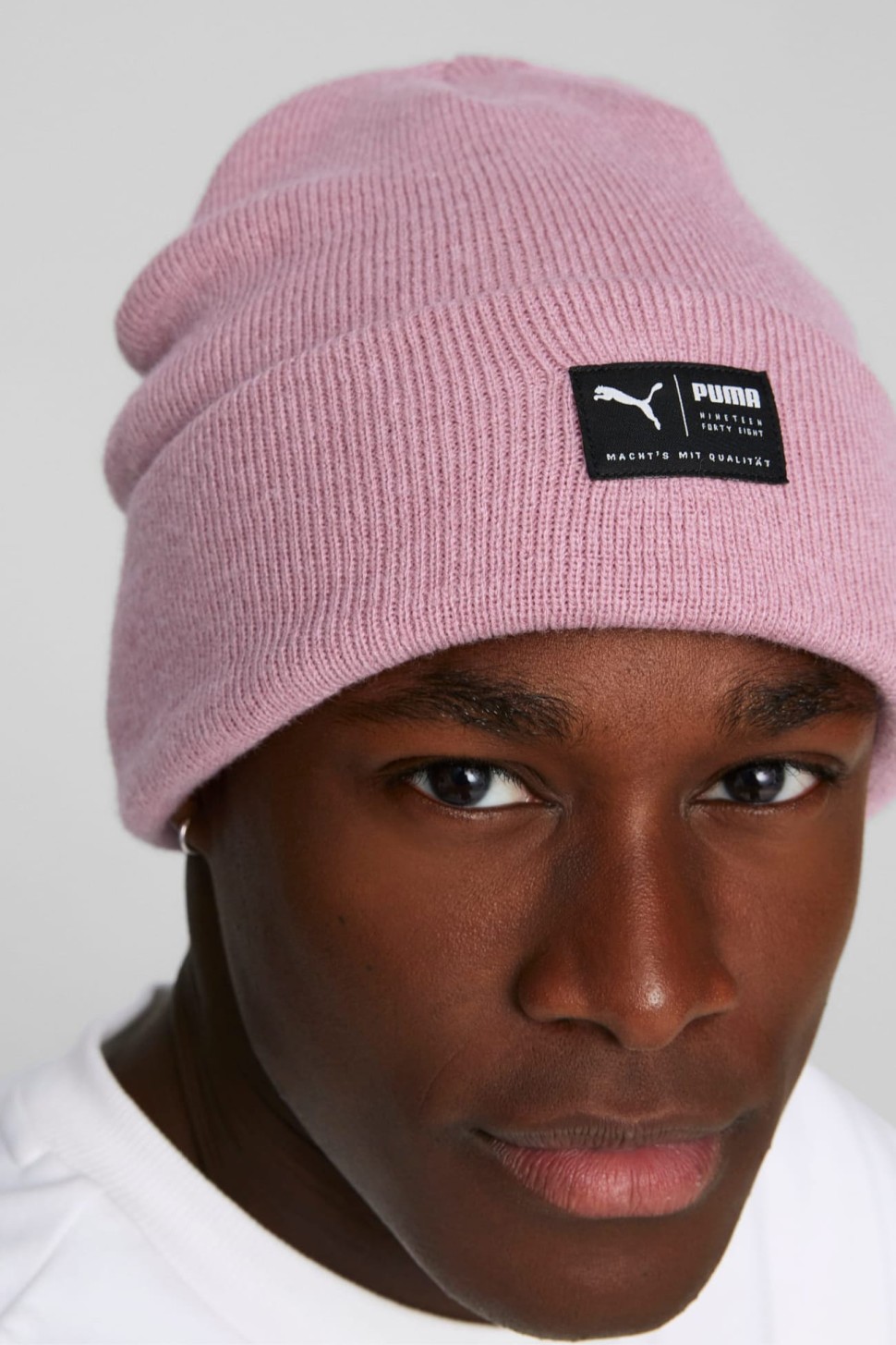 Шапка Puma ARCHIVE heather beanie фіолетова 02173920 — фото 4