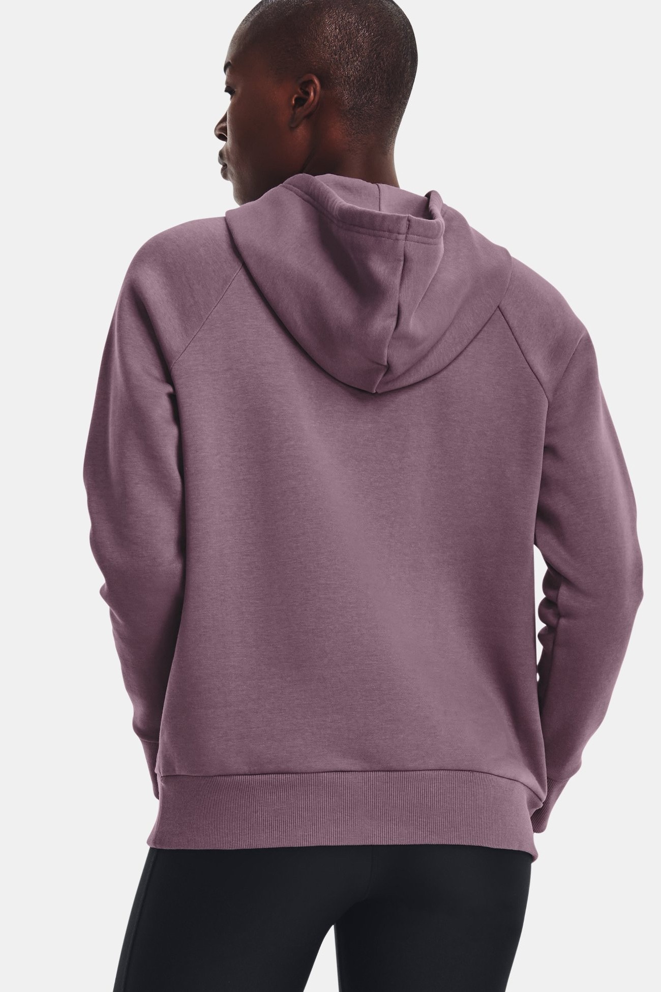 Толстовка женская Under Armour UA Rival Fleece Big Logo Hdy фиолетовая 1379501-500 изображение 3