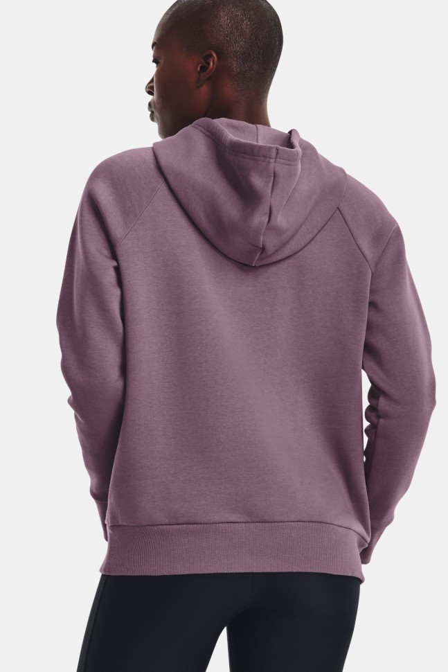 Толстовка жіноча Under Armour UA Rival Fleece Big Logo Hdy фіолетова 1379501-500 изображение 3