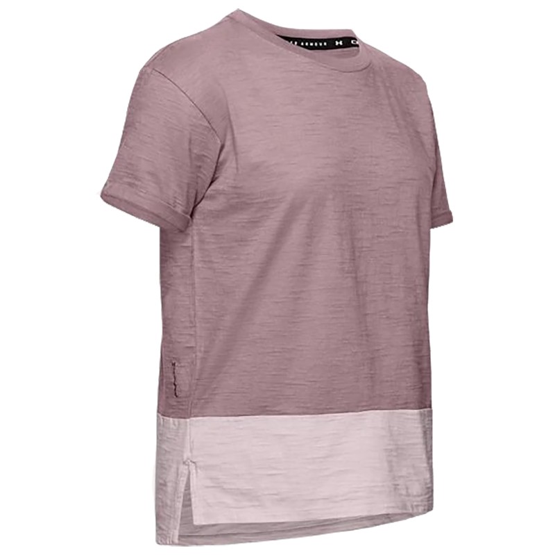 Футболка женская Under Armour Charged Cotton SS розовая 1355585-662 изображение 1