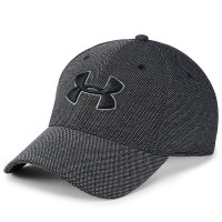 Бейсболка Under Armour Heathered Blitzing 3.0 черная 1305037-001 изображение 1