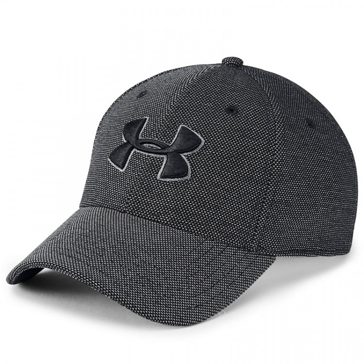 Бейсболка Under Armour Heathered Blitzing 3.0 черная 1305037-001 изображение 1