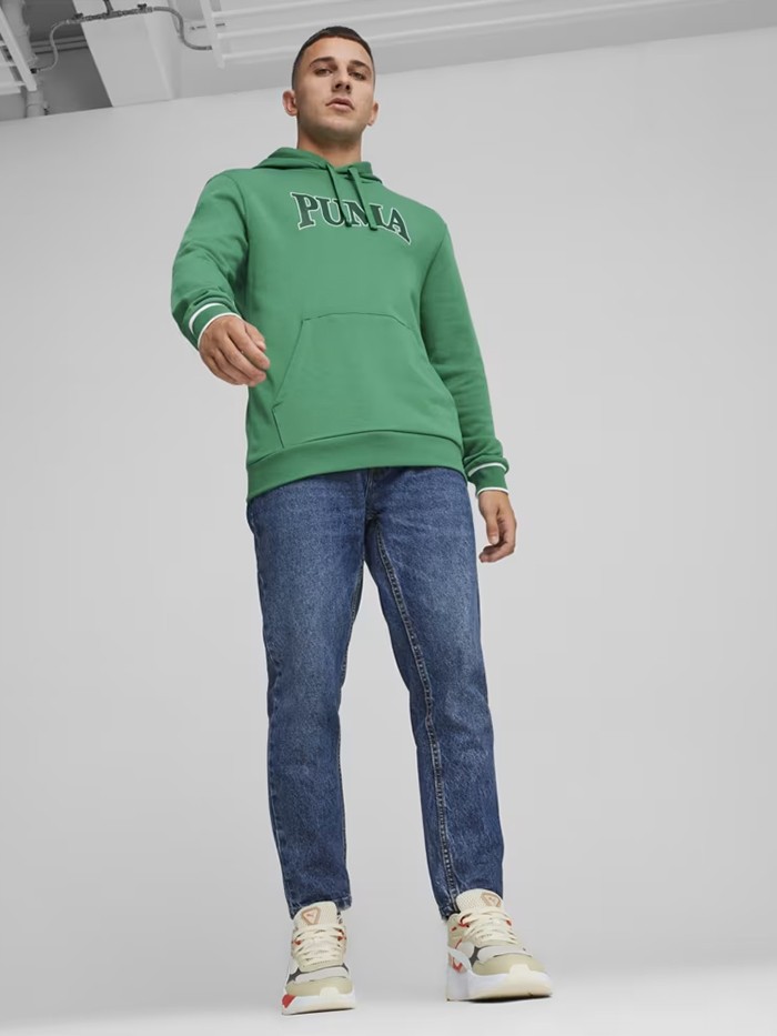 Толстовка чоловіча Puma SQUAD Hoodie TR зелена 67896986 — фото 5