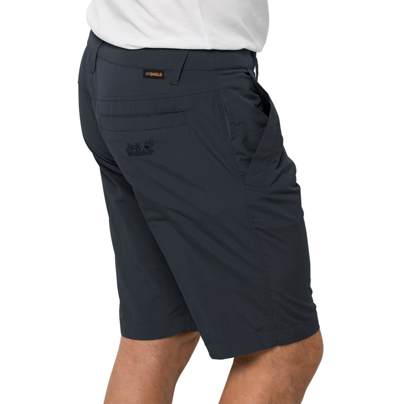 Шорти чоловічі Jack Wolfskin Desert Valley Shorts Men темно-сірі 1504741-6350 — фото 2