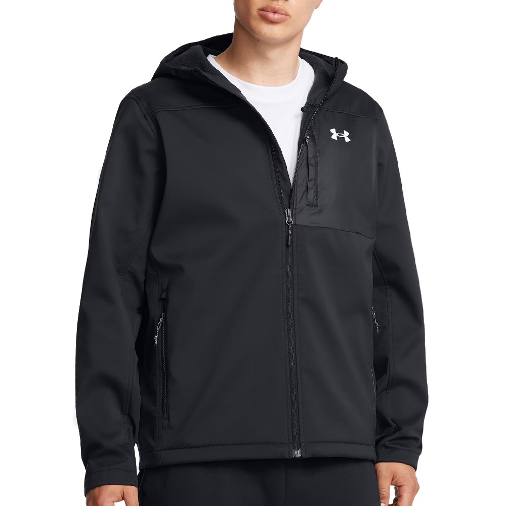 Ветровка мужская Under Armour SHIELD HOODED JACKET черная 1371587-002 изображение 6