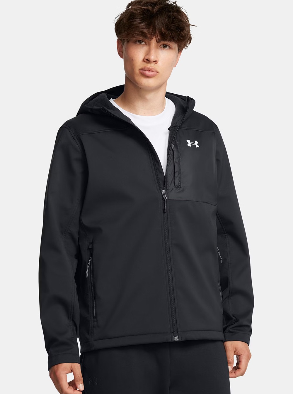 Ветровка мужская Under Armour SHIELD HOODED JACKET черная 1371587-002 изображение 7