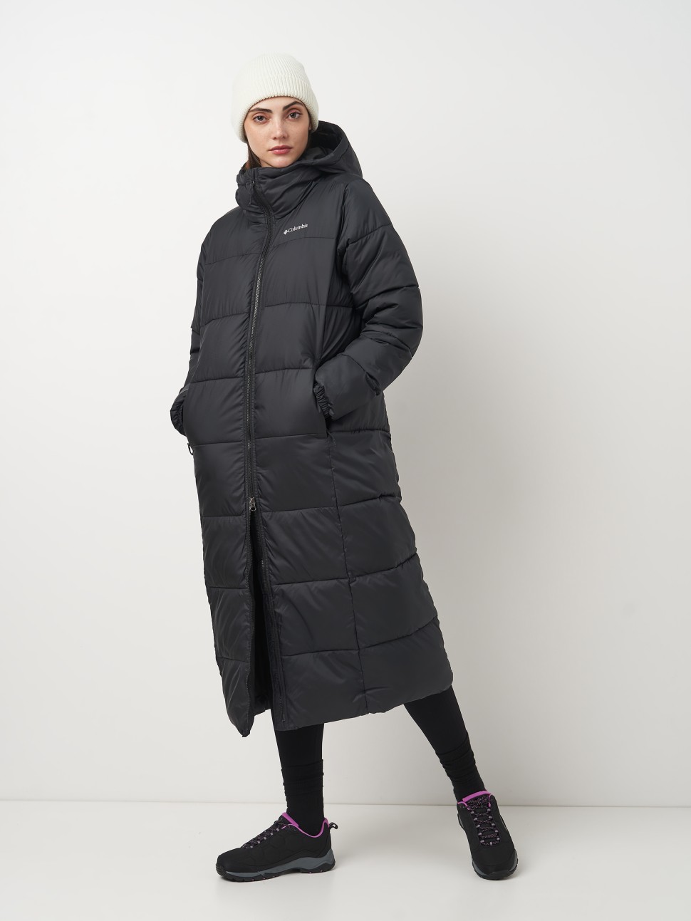 Куртка жіноча Columbia Puffect™ II Long Jacket чорна 2088451-010 — фото 4