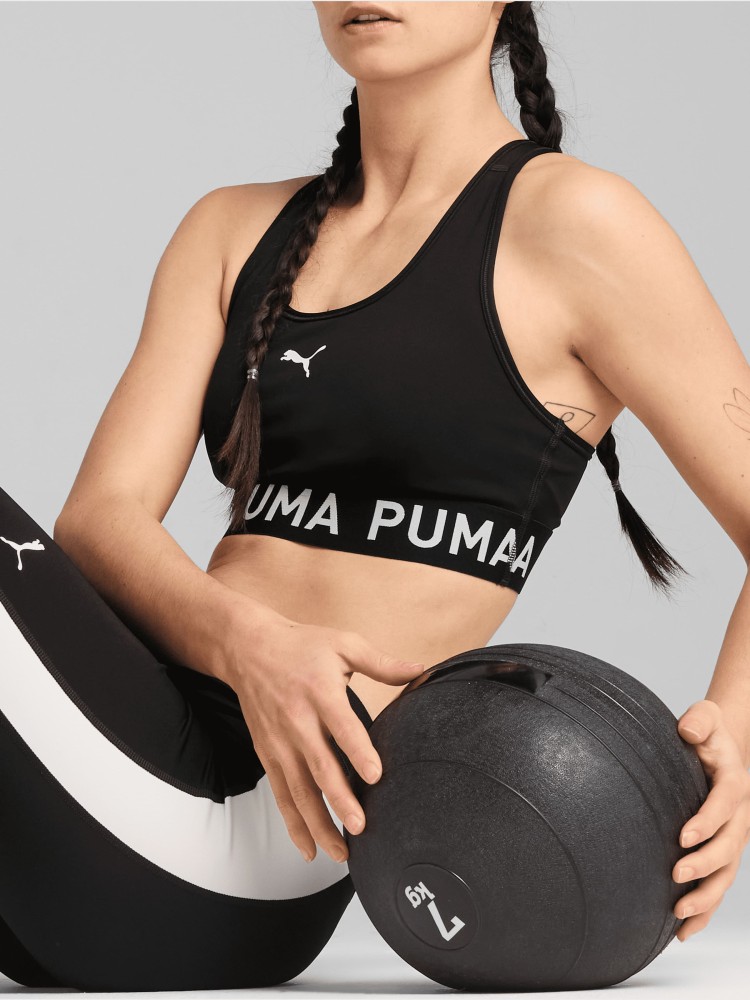 Бра женский Puma 4KEEPS ELASTIC BRA - P черный 52696201 изображение 4