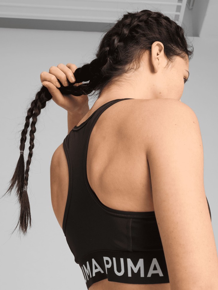Бра женский Puma 4KEEPS ELASTIC BRA - P черный 52696201 изображение 5
