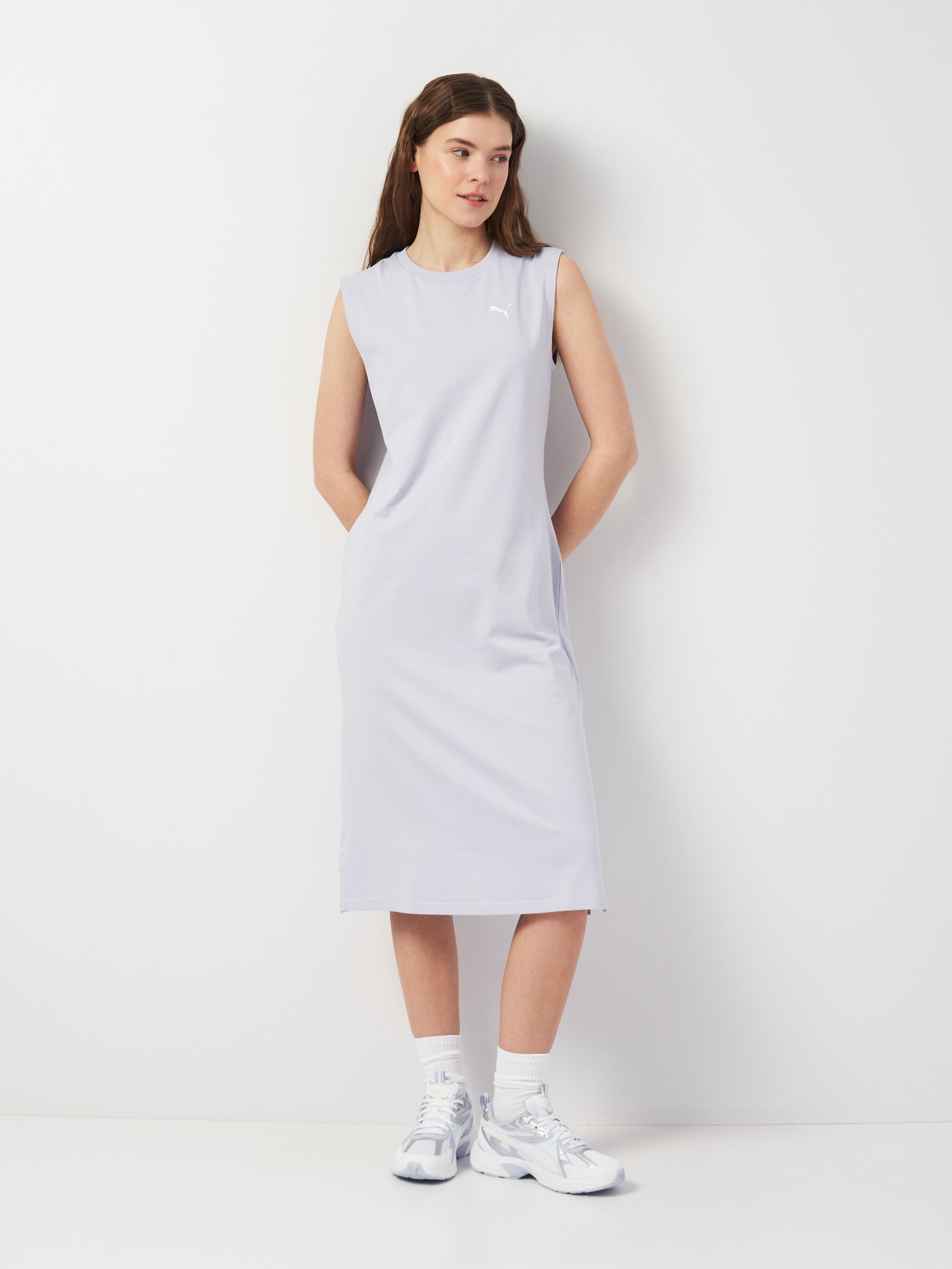 Платье женское Puma ESS Dress голубое 68564347 изображение 4