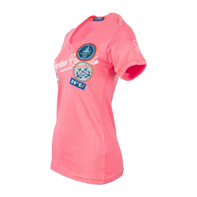Футболка жіноча Geographical Norway рожева SR600-600 изображение 1