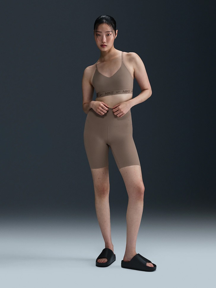 Бра жіночий Nike W NK DF INDY LGT SPT BRA коричневий FD1062-233 изображение 5