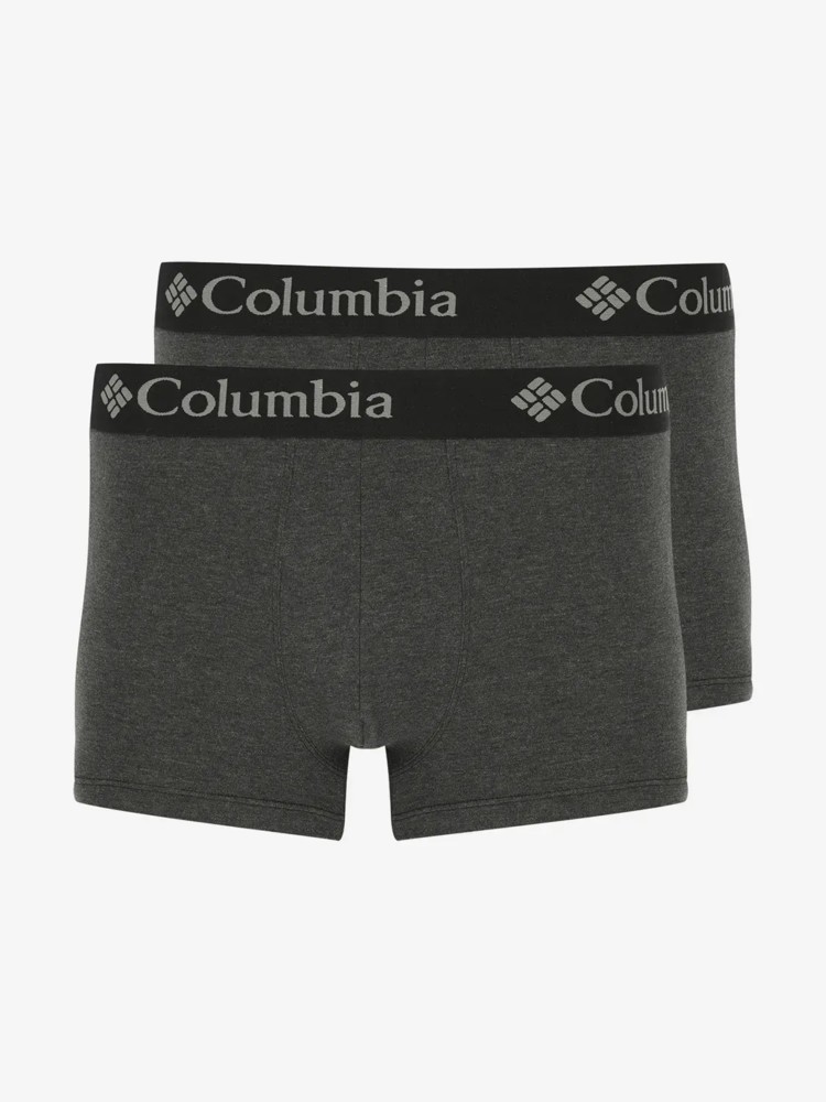 Трусы мужские 2P Columbia PERFORMANCE COTTON STRETCH MELANGE черные CPCB02-BLK