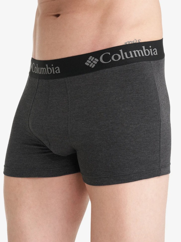 Трусы мужские 2P Columbia PERFORMANCE COTTON STRETCH MELANGE черные CPCB02-BLK изображение 4
