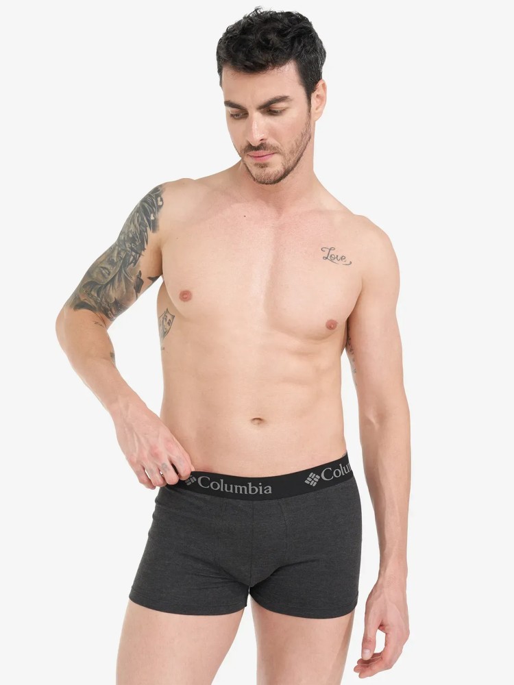 Трусы мужские 2P Columbia PERFORMANCE COTTON STRETCH MELANGE черные CPCB02-BLK изображение 5