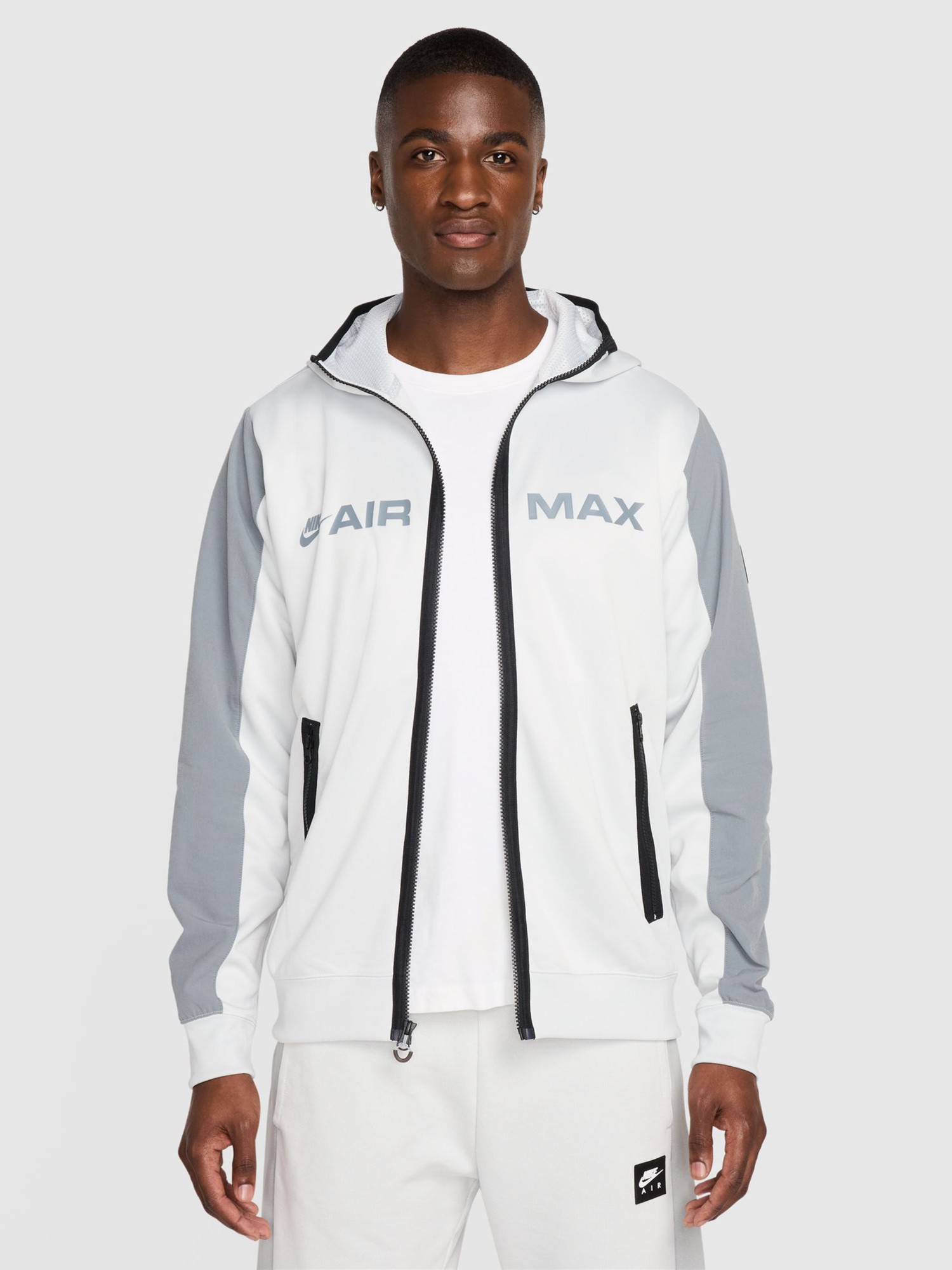 Толстовка мужская Nike M NSW AIR MAX PK FZ HOODIE белая HQ4899-025 изображение 2