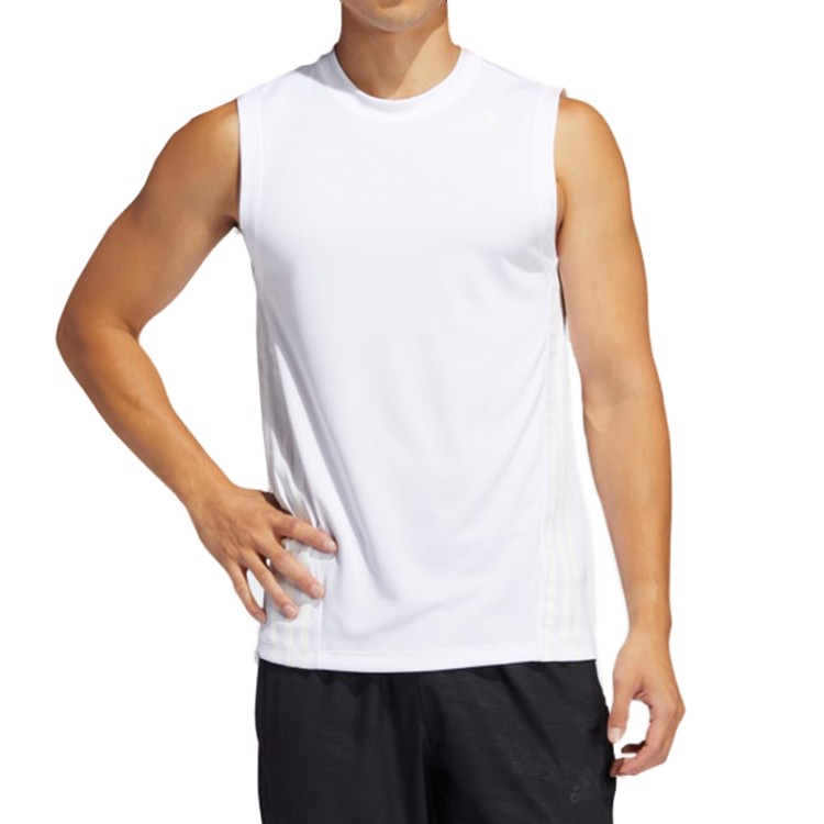 Майка мужская Adidas Aero 3S Sl Tee белая FL4320 изображение 3