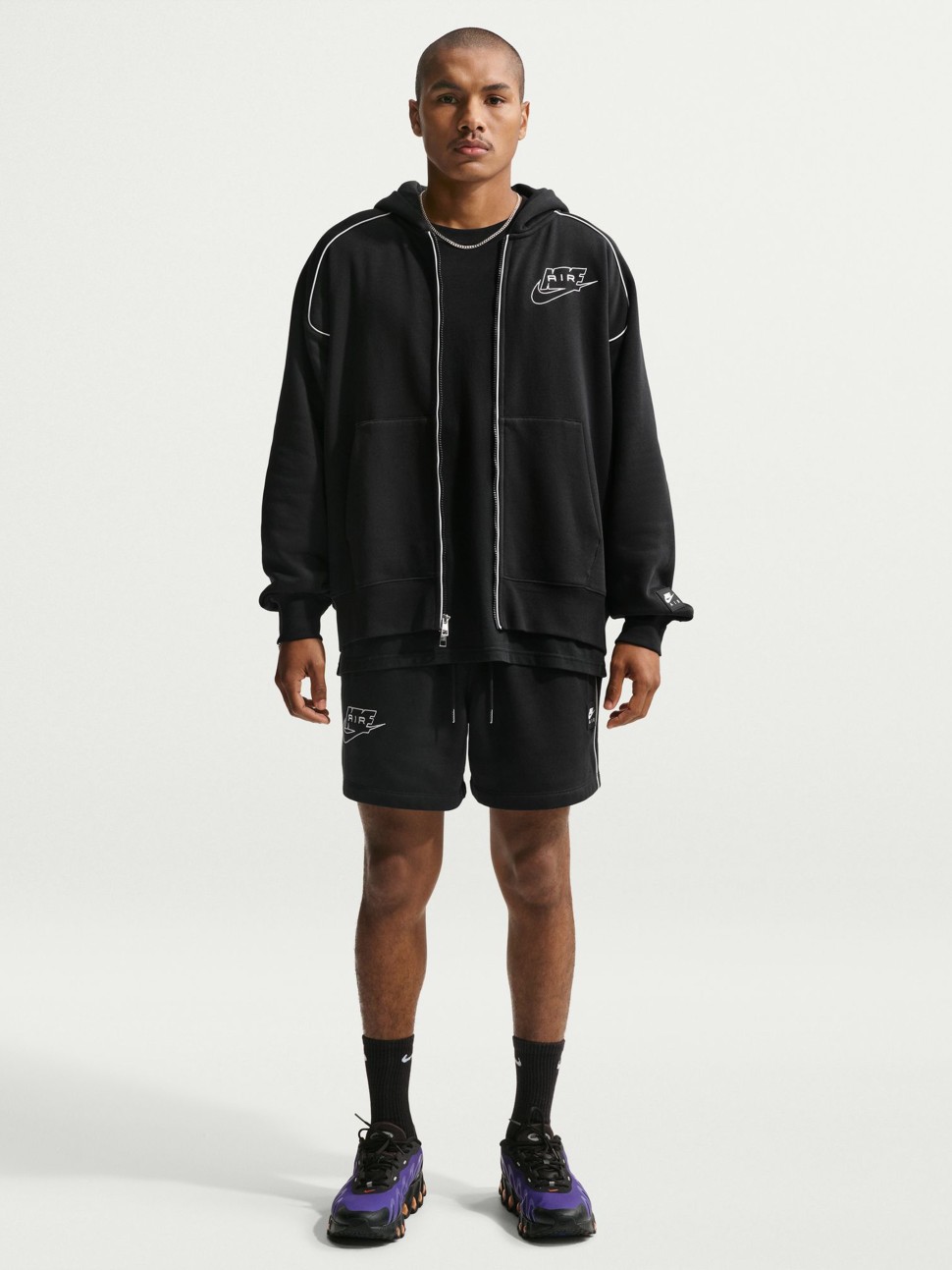 Толстовка мужская Nike M NK AIR BB FZ HDY черная IF1274-010 — фото 2 — Sport City Толстовка мужская Nike M NK AIR BB FZ HDY черная IF1274-010 — фото 2