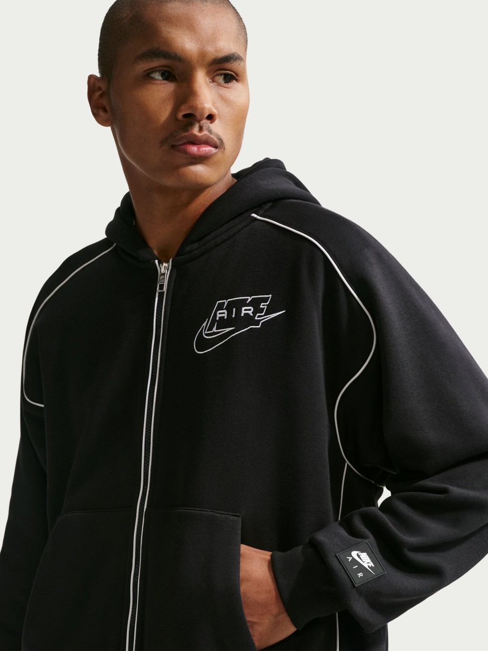 Толстовка мужская Nike M NK AIR BB FZ HDY черная IF1274-010 — фото 4 — Sport City Толстовка мужская Nike M NK AIR BB FZ HDY черная IF1274-010 — фото 4