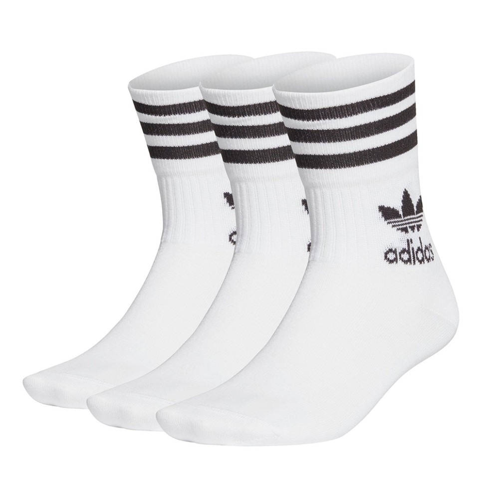 Носки Adidas Mid Cut Crw Sck белые GD3575 изображение 1