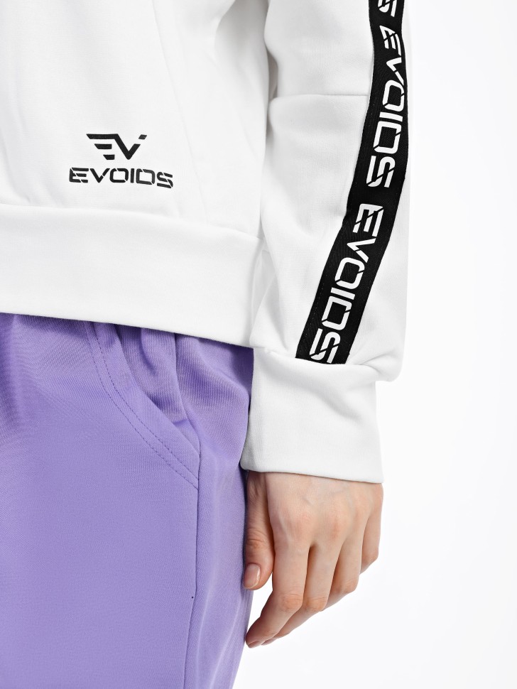Толстовка жіноча Evoids Amilia біла 552238-100 изображение 5