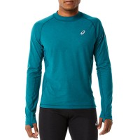 Чоловічий лонгслів Asics Winter Run Ls Top синій 2011C399-300 изображение 1