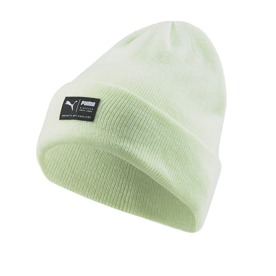Шапка Puma ARCHIVE heather beanie лаймова 02173921 изображение 1
