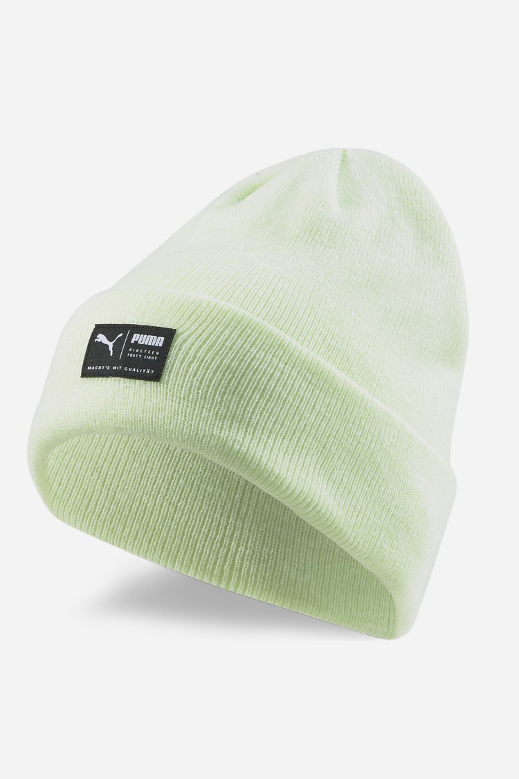 Шапка Puma ARCHIVE heather beanie лаймова 02173921 изображение 2