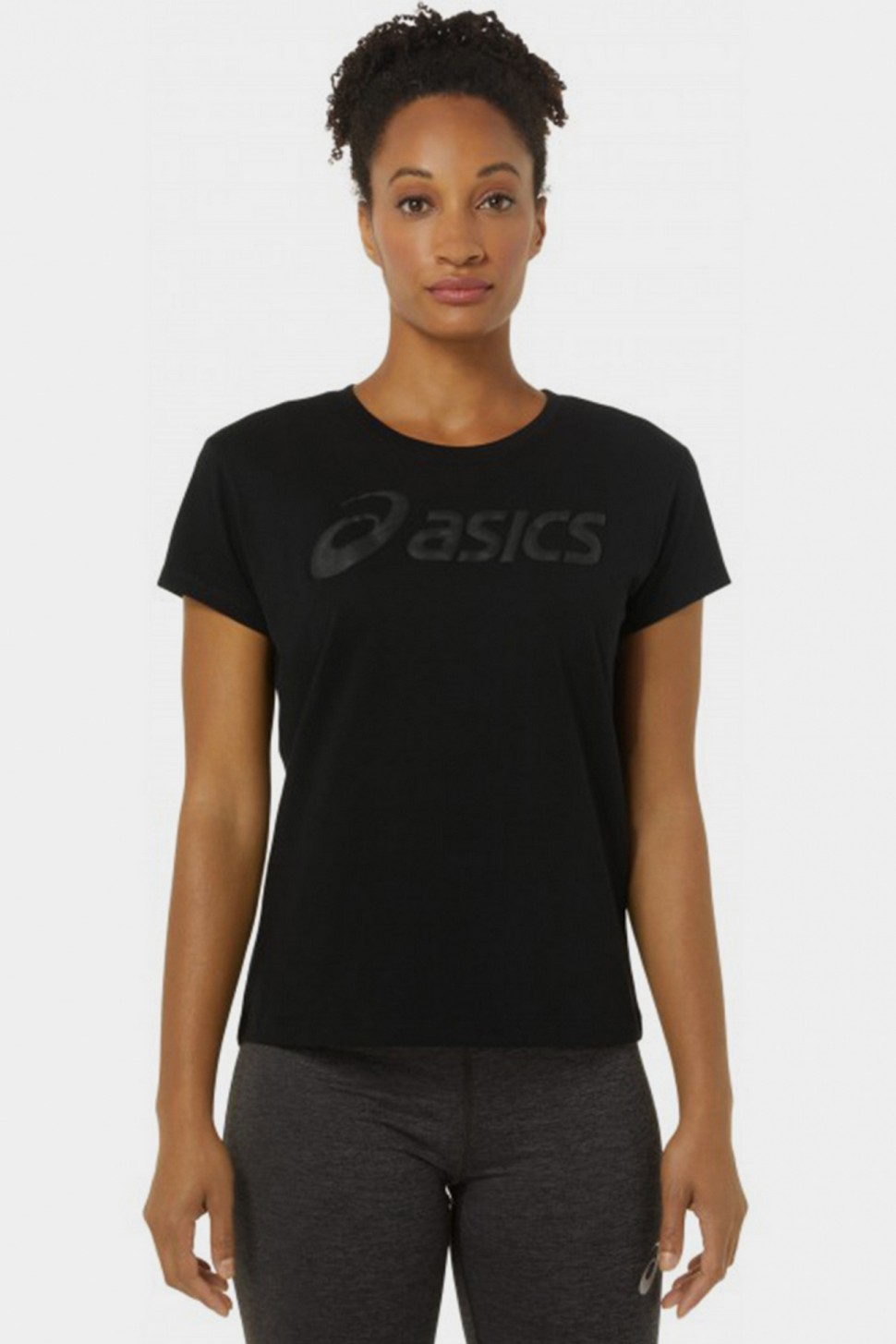 Футболка жіноча Asics ASICS BIG LOGO TEE III чорна 2032C411-002 — фото 2