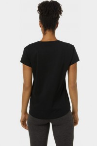 Футболка жіноча Asics ASICS BIG LOGO TEE III чорна 2032C411-002 изображение 4