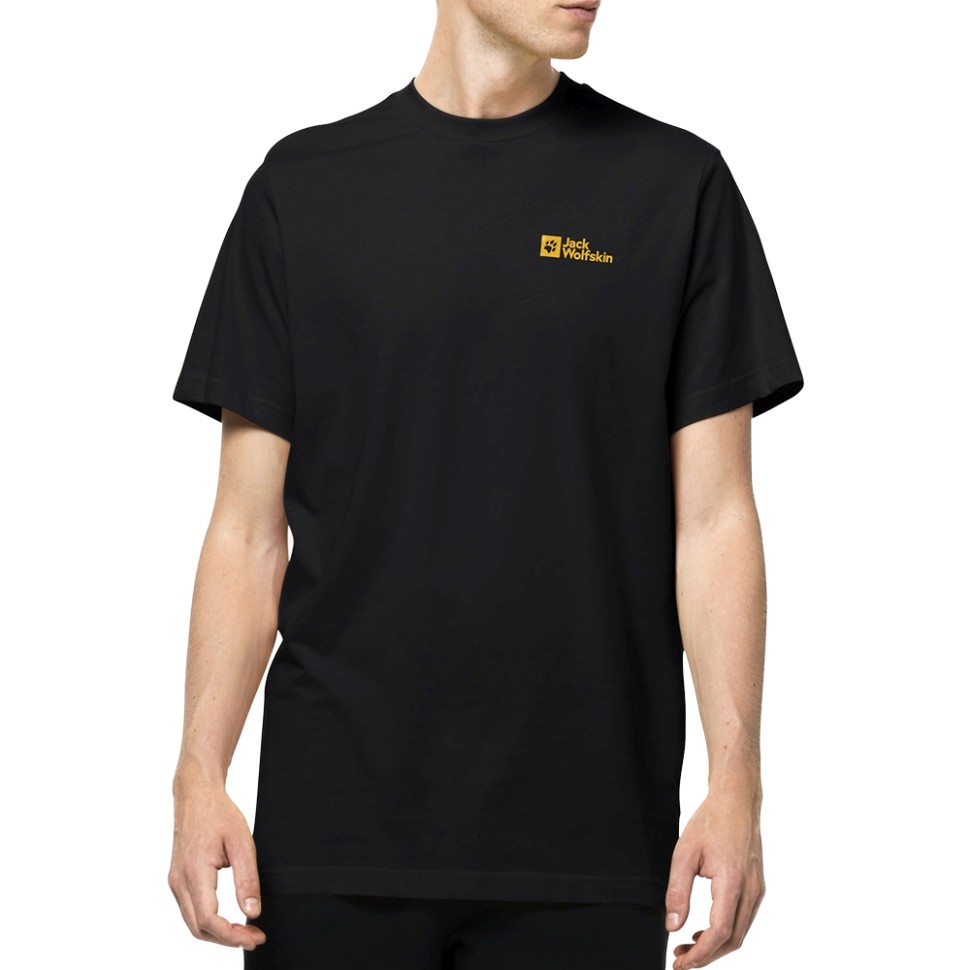 Футболка мужская Jack Wolfskin ESSENTIAL T M черная 1808382-6000 — Sport City Футболка мужская Jack Wolfskin ESSENTIAL T M черная 1808382-6000