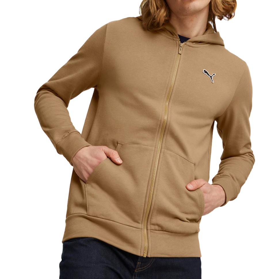 Толстовка чоловіча Puma BETTER ESSENTIALS Full-Zip Hoodie FL бежева 67681585 — фото 1