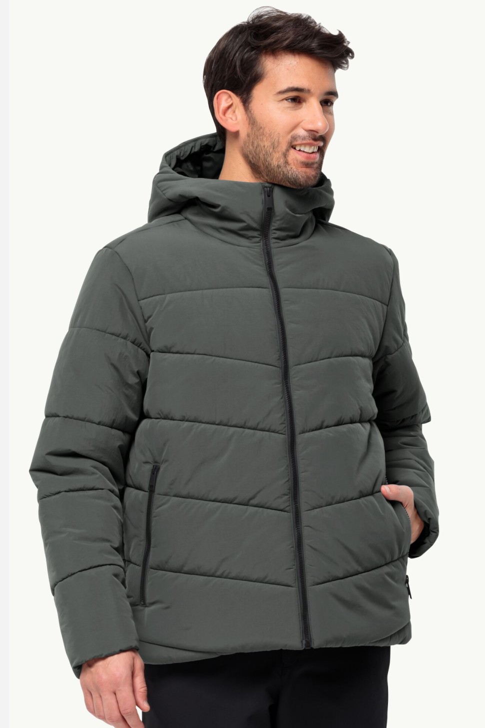 Куртка чоловіча Jack Wolfskin KAROLINGER JKT M зелена 1207831-4136 — фото 2
