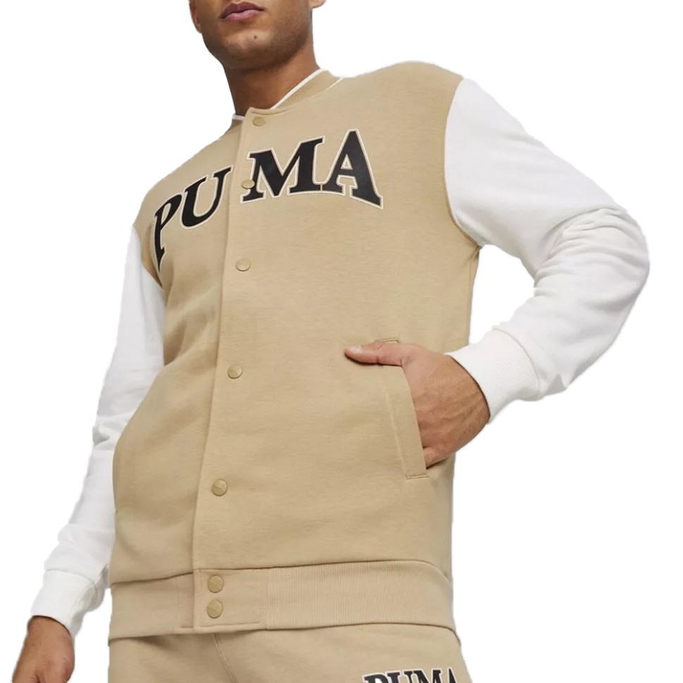 Толстовка чоловіча Puma SQUAD Track Jacket TR бежева 67897183 — фото 1